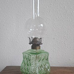Uranium Glass Lamp